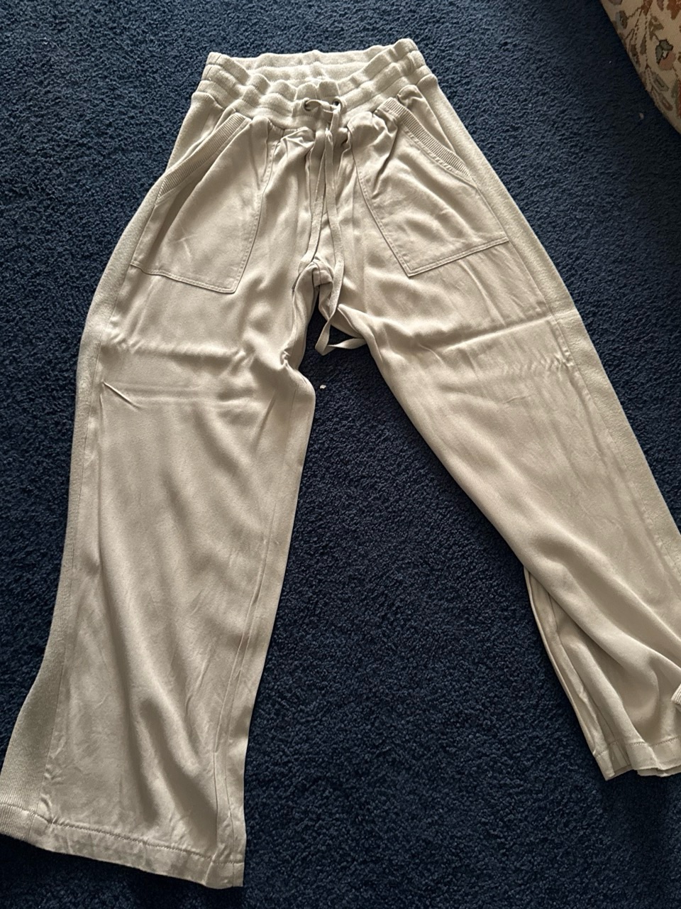 Splendid Casual Drawstring Wide Leg Pants